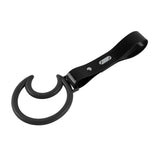 Moon Shape JDM Tsurikawa Drift Subway Train Bus Handle Strap – Universal Car Interior Hanging Charm, Black PVC X1