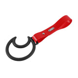 Moon Shape JDM Tsurikawa Drift Subway Train Bus Handle Strap – Universal Car Interior Hanging Charm, Red PVC X2