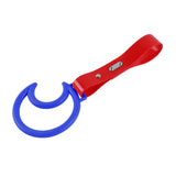 Moon Shape JDM Tsurikawa Drift Subway Train Bus Handle Strap – Universal Car Interior Hanging Charm, Red PVC X2