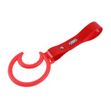 Moon Shape JDM Tsurikawa Drift Subway Train Bus Handle Strap – Universal Car Interior Hanging Charm, Red PVC X2