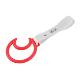 Moon Shape JDM Tsurikawa Drift Subway Train Bus Handle Strap – Universal Car Interior Hanging Charm, White PVC X2