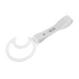 Moon Shape JDM Tsurikawa Drift Subway Train Bus Handle Strap – Universal Car Interior Hanging Charm, White PVC X2