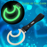 Moon Shape JDM Tsurikawa Drift Subway Train Bus Handle Strap – Universal Car Interior Hanging Charm, Carbon Fiber Pattern PVC X1