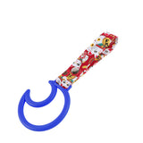 Moon Shape JDM Tsurikawa Drift Subway Train Bus Handle Strap – Universal Car Interior Hanging Charm, Bosozoku Red Cats Pattern Retro Nylon Strap X1