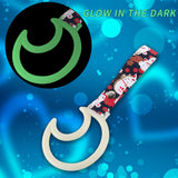 Moon Shape JDM Tsurikawa Drift Subway Train Bus Handle Strap – Universal Car Interior Hanging Charm, Bosozoku Black Cats Pattern Retro Nylon Strap X1