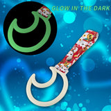 Moon Shape JDM Tsurikawa Drift Subway Train Bus Handle Strap – Universal Car Interior Hanging Charm, Bosozoku Red Cats Pattern Retro Nylon Strap X1