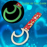 Moon Shape JDM Tsurikawa Drift Subway Train Bus Handle Strap – Universal Car Interior Hanging Charm, Bosozoku Red Dogs Pattern Retro Nylon Strap X1