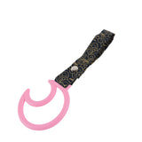 Moon Shape JDM Tsurikawa Drift Subway Train Bus Handle Strap – Universal Car Interior Hanging Charm, Bosozoku Black Clouds Pattern Retro Nylon Strap X1