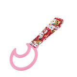 Moon Shape JDM Tsurikawa Drift Subway Train Bus Handle Strap – Universal Car Interior Hanging Charm, Bosozoku Red Cats Pattern Retro Nylon Strap X1