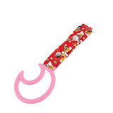 Moon Shape JDM Tsurikawa Drift Subway Train Bus Handle Strap – Universal Car Interior Hanging Charm, Bosozoku Red Dogs Pattern Retro Nylon Strap X1