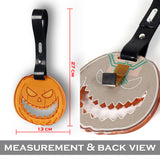 Halloween Pumpkin Jack-o'-lantern JDM Tsurikawa Drift Subway Train Bus Handle Strap – Universal Car Interior Hanging Charm, PVC Strap