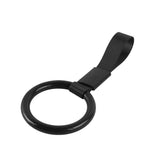 Round JDM Tsurikawa Drift Subway Train Bus Handle Strap – Universal Car Interior Hanging Charm, Black Nylon X2