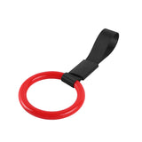 Round JDM Tsurikawa Drift Subway Train Bus Handle Strap – Universal Car Interior Hanging Charm, Black Nylon X2