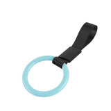 Round JDM Tsurikawa Drift Subway Train Bus Handle Strap – Universal Car Interior Hanging Charm, Black Nylon X2