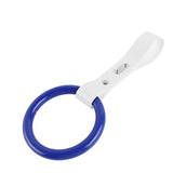 Round JDM Tsurikawa Drift Subway Train Bus Handle Strap – Universal Car Interior Hanging Charm, White PVC X1