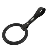 Round JDM Tsurikawa Drift Subway Train Bus Handle Strap – Universal Car Interior Hanging Charm, Carbon Fiber Pattern PVC X1