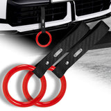 Round Crystal-Style Ring JDM Tsurikawa Drift Subway Train Bus Handle Strap – Universal Car Interior Hanging Charm, Carbon Fiber Pattern PVC X2