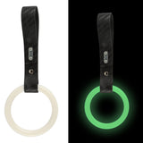 Round JDM Tsurikawa Drift Subway Train Bus Handle Strap – Universal Car Interior Hanging Charm, Carbon Fiber Pattern PVC X2