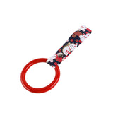 Round JDM Tsurikawa Drift Subway Train Bus Handle Strap – Universal Car Interior Hanging Charm, Bosozoku Black Cats Pattern Retro Nylon Strap X1