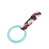 Round JDM Tsurikawa Drift Subway Train Bus Handle Strap – Universal Car Interior Hanging Charm, Bosozoku Black Cats Pattern Retro Nylon Strap X1