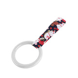 Round JDM Tsurikawa Drift Subway Train Bus Handle Strap – Universal Car Interior Hanging Charm, Bosozoku Black Cats Pattern Retro Nylon Strap X1