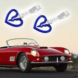 S Broken Heart JDM Tsurikawa Drift Subway Train Bus Handle Strap – Universal Car Interior Hanging Charm, Silver Nylon X2