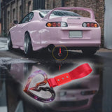 S Broken Heart JDM Tsurikawa Drift Subway Train Bus Handle Strap – Universal Car Interior Hanging Charm, Red Nylon X1