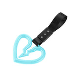 S Broken Heart JDM Tsurikawa Drift Subway Train Bus Handle Strap – Universal Car Interior Hanging Charm, Black Nylon X1