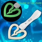 S Broken Heart JDM Tsurikawa Drift Subway Train Bus Handle Strap – Universal Car Interior Hanging Charm, White PVC X1