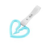 S Broken Heart JDM Tsurikawa Drift Subway Train Bus Handle Strap – Universal Car Interior Hanging Charm, White PVC X2