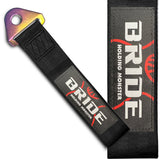 JDM INITIAL D RACING NEO CHROME HIGH STRENGTH Tow Strap for Front / Rear Bumper