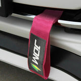 JDM Honda Drift Rally Sports Racing NEO CHROME HIGH STRENGTH Pink Tow Strap for Front / Rear Bumper