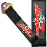 JDM JS Drift Rally Sports Racing Honda NEO CHROME HIGH STRENGTH Tow Strap for Front / Rear Bumper