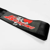 JDM JS Drift Rally Sports Racing Honda NEO CHROME HIGH STRENGTH Tow Strap for Front / Rear Bumper