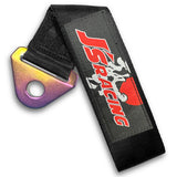 JDM JS Drift Rally Sports Racing Honda NEO CHROME HIGH STRENGTH Tow Strap for Front / Rear Bumper