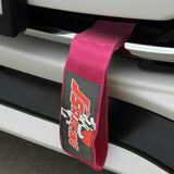 JDM JS Drift Rally Sports Racing Honda NEO CHROME HIGH STRENGTH Pink Tow Strap for Front / Rear Bumper