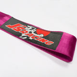 JDM JS Drift Rally Sports Racing Honda NEO CHROME HIGH STRENGTH Pink Tow Strap for Front / Rear Bumper