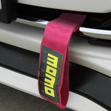 MOMO Racing JDM Honda Drift Rally Sports NEO CHROME HIGH STRENGTH Pink Tow Strap for Front / Rear Bumper