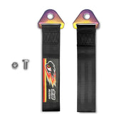 NEO CHROME FOR MUGEN RACING HIGH STRENGTH TOW TOWING STRAP HOOK FOR HONDA BUMPER
