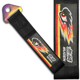 NEO CHROME FOR MUGEN RACING HIGH STRENGTH TOW TOWING STRAP HOOK FOR HONDA BUMPER