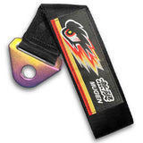 NEO CHROME FOR MUGEN RACING HIGH STRENGTH TOW TOWING STRAP HOOK FOR HONDA BUMPER