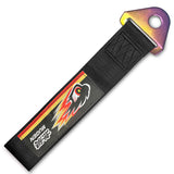 NEO CHROME FOR MUGEN RACING HIGH STRENGTH TOW TOWING STRAP HOOK FOR HONDA BUMPER