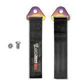 OSAKA Racing JDM Honda Drift Rally Sports NEO CHROME HIGH STRENGTH Tow Strap for Front / Rear Bumper