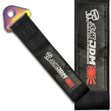 OSAKA Racing JDM Honda Drift Rally Sports NEO CHROME HIGH STRENGTH Tow Strap for Front / Rear Bumper
