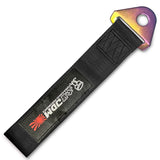 OSAKA Racing JDM Honda Drift Rally Sports NEO CHROME HIGH STRENGTH Tow Strap for Front / Rear Bumper