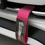 OSAKA Racing JDM Honda Drift Rally Sports NEO CHROME HIGH STRENGTH Pink Tow Strap for Front / Rear Bumper