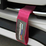PERFORMANCE RACING Drift Rally Sports NEO CHROME HIGH STRENGTH Pink Tow Strap for Front / Rear Bumper