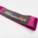 PERFORMANCE RACING Drift Rally Sports NEO CHROME HIGH STRENGTH Pink Tow Strap for Front / Rear Bumper