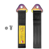 PIKACHU RACING Drift Rally Sports NEO CHROME HIGH STRENGTH Tow Strap for Front / Rear Bumper
