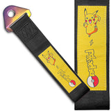 PIKACHU RACING Drift Rally Sports NEO CHROME HIGH STRENGTH Tow Strap for Front / Rear Bumper